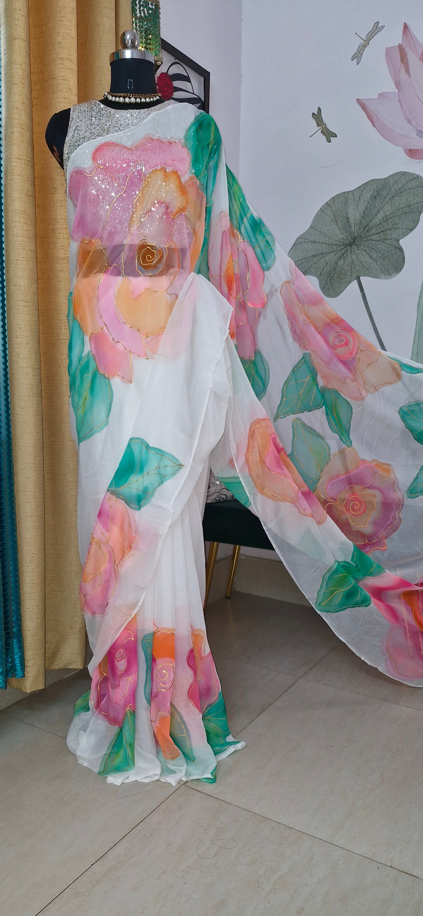 Gulmohini saree