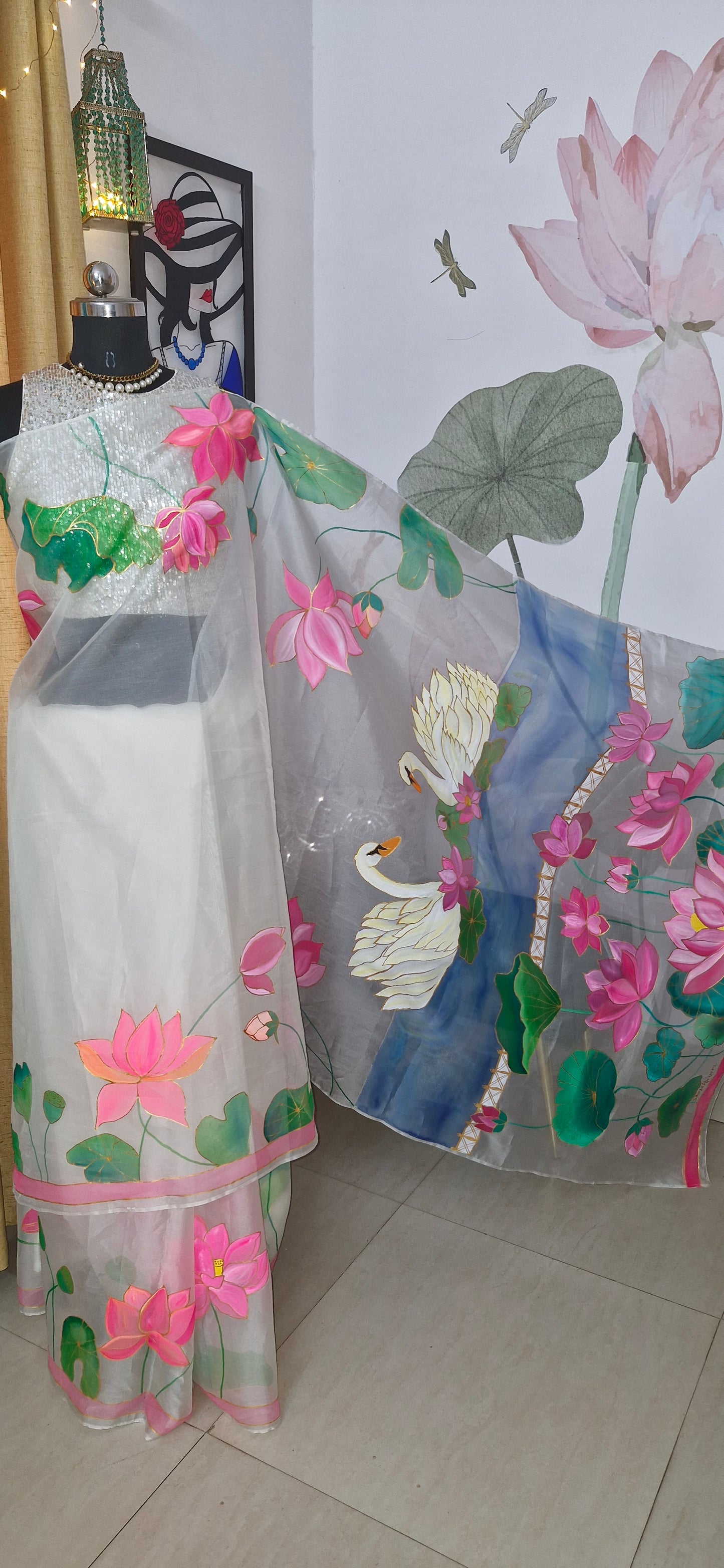 Lotus Oasis Saree