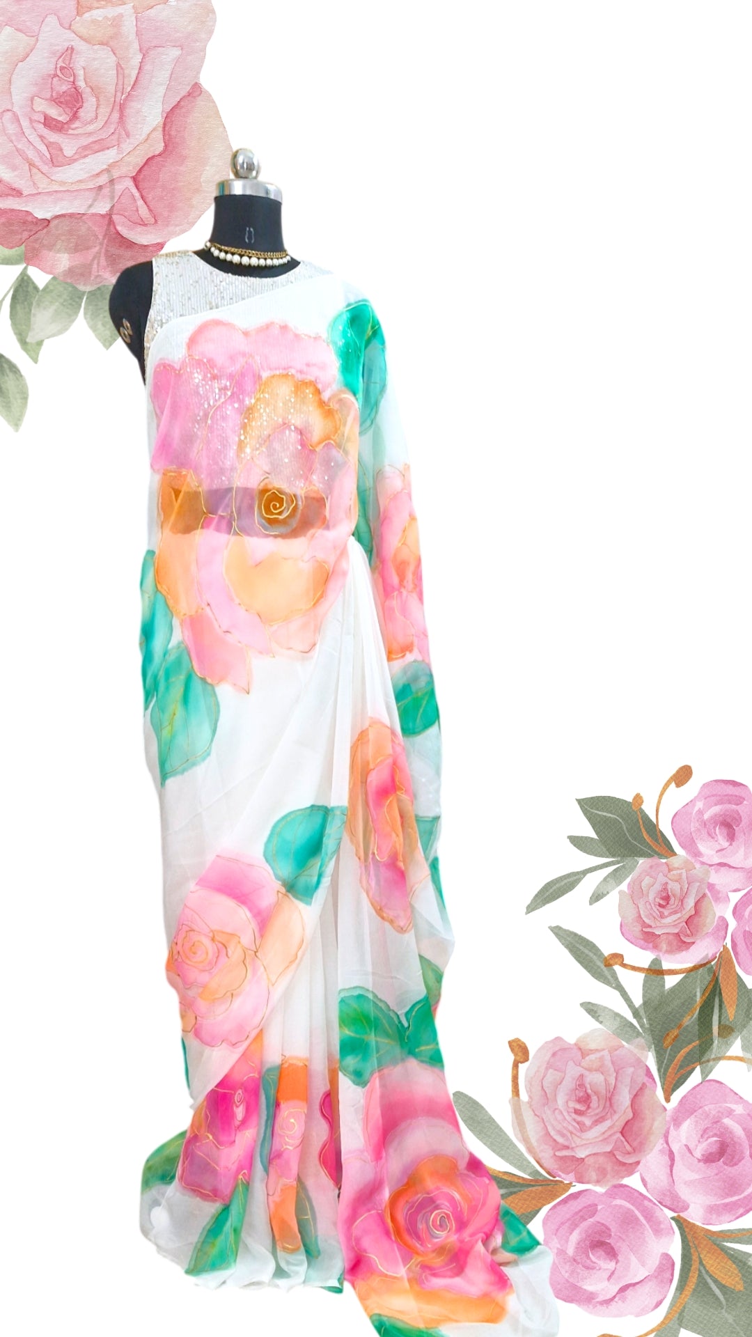 Gulmohini saree
