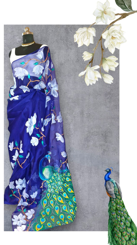 Midnight Aurora Saree