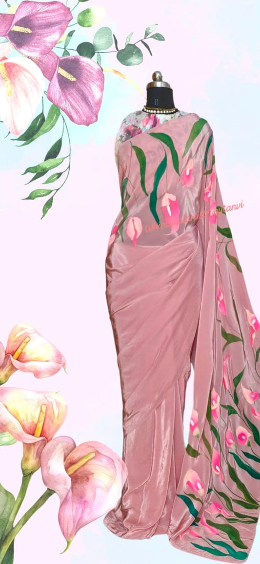 Peacelily Symphony Saree