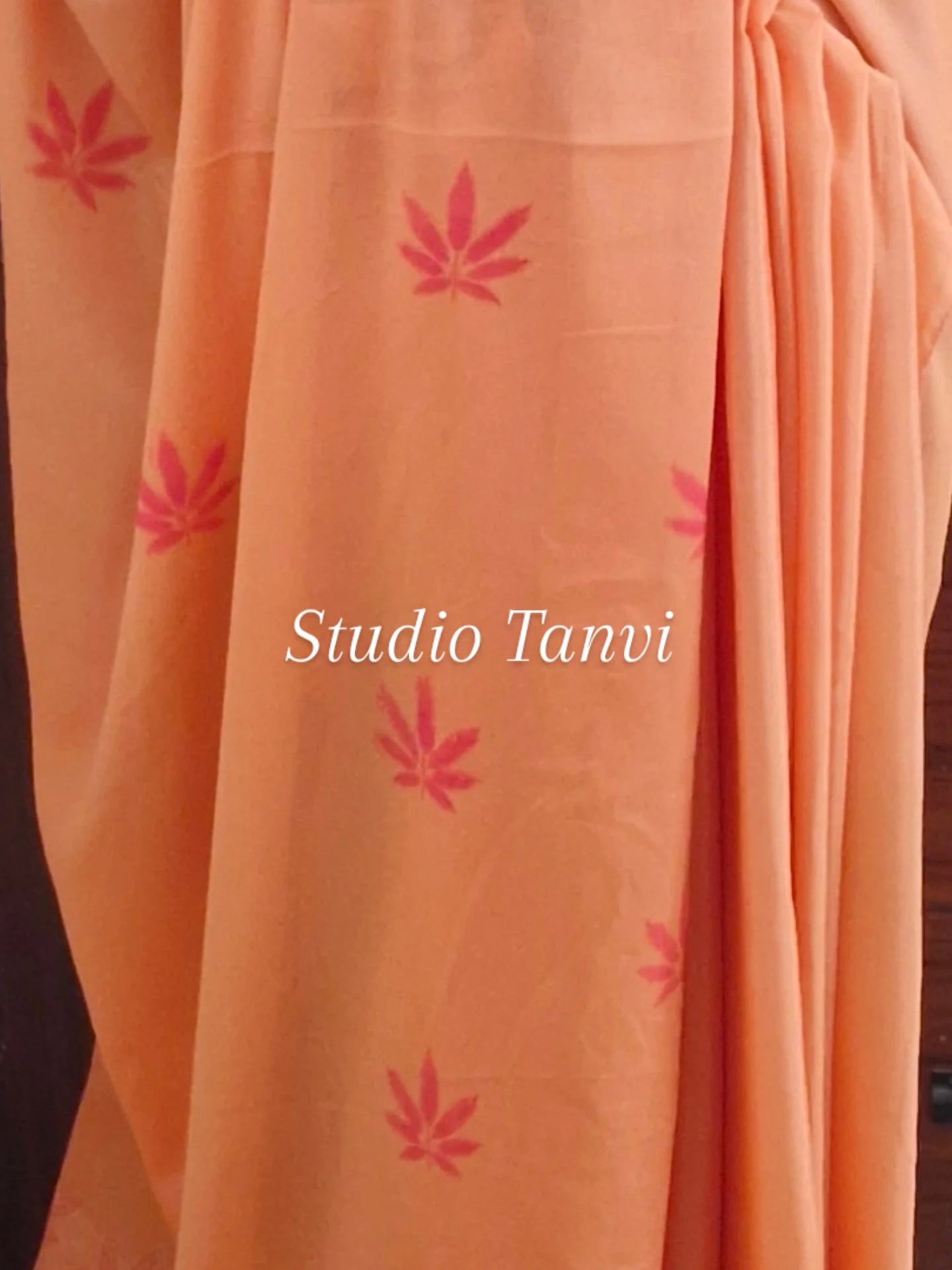 Block printed saree