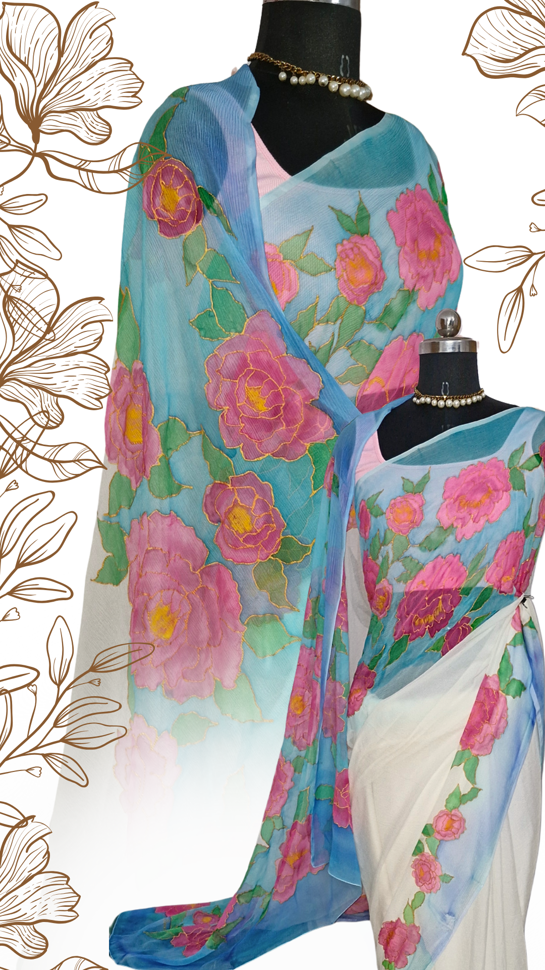 Traditional Chiffon Saree