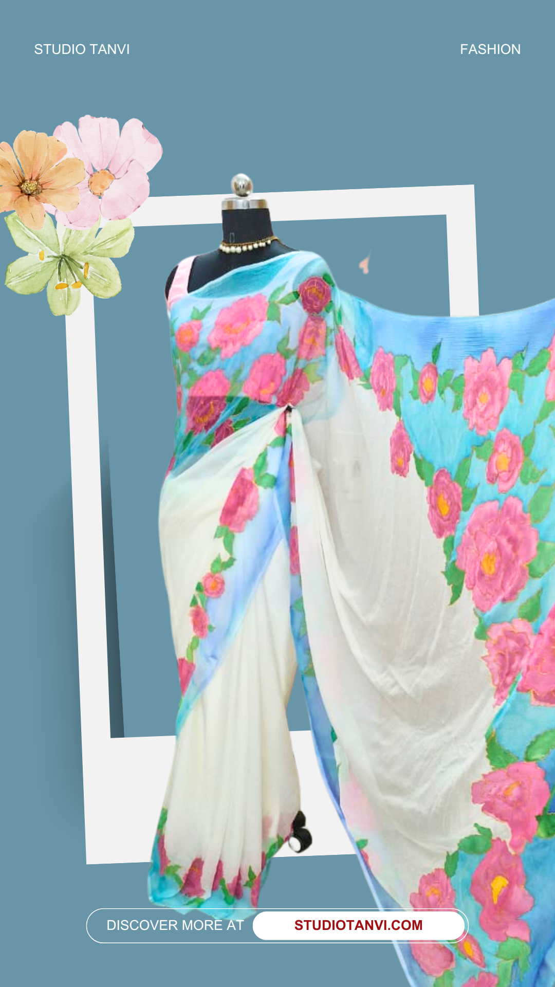 Traditional Chiffon Saree
