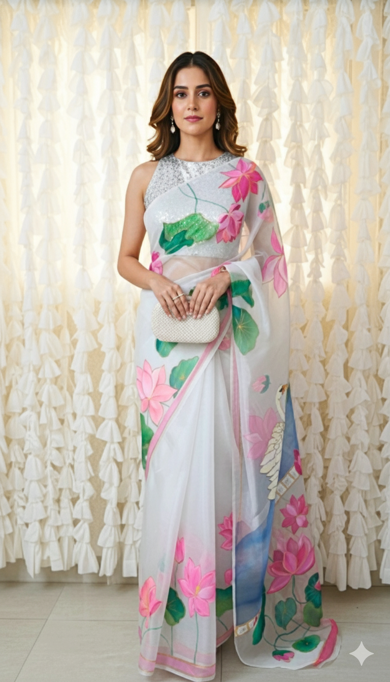 Lotus Oasis Saree