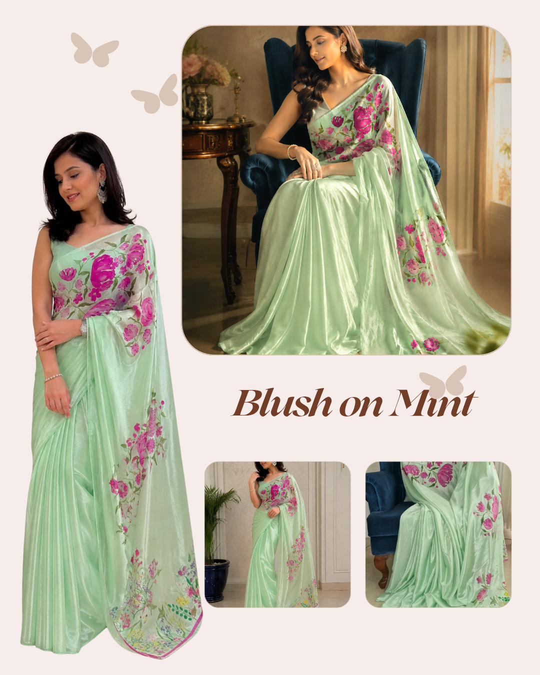 Blush on mint