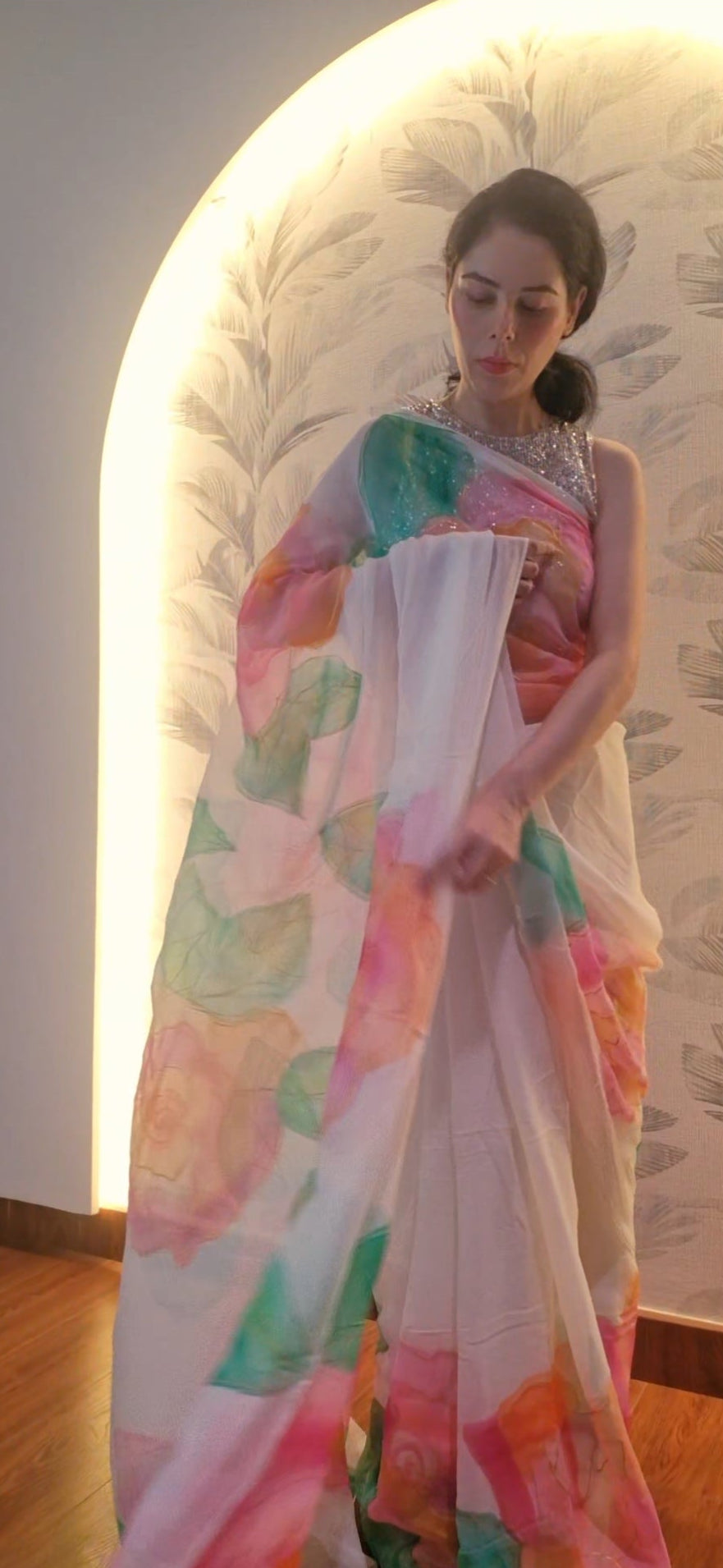 Gulmohini saree